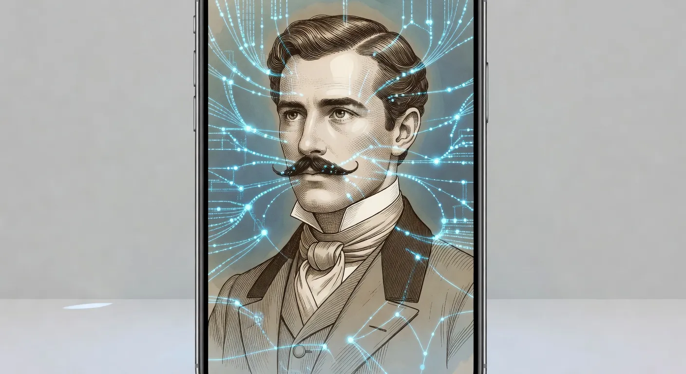Illustration contemporaine sur les médias sociaux et l'arrivisme, résonances de Bel-Ami de Maupassant en 2026