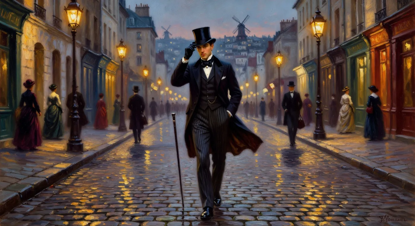 Illustration évoquant les adaptations cinématographiques du roman Bel-Ami de Maupassant, Belle Époque et cinéma