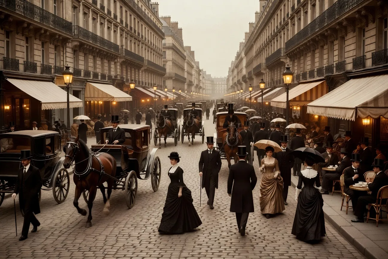 Les boulevards parisiens en 1885 fréquentés par Bel Ami