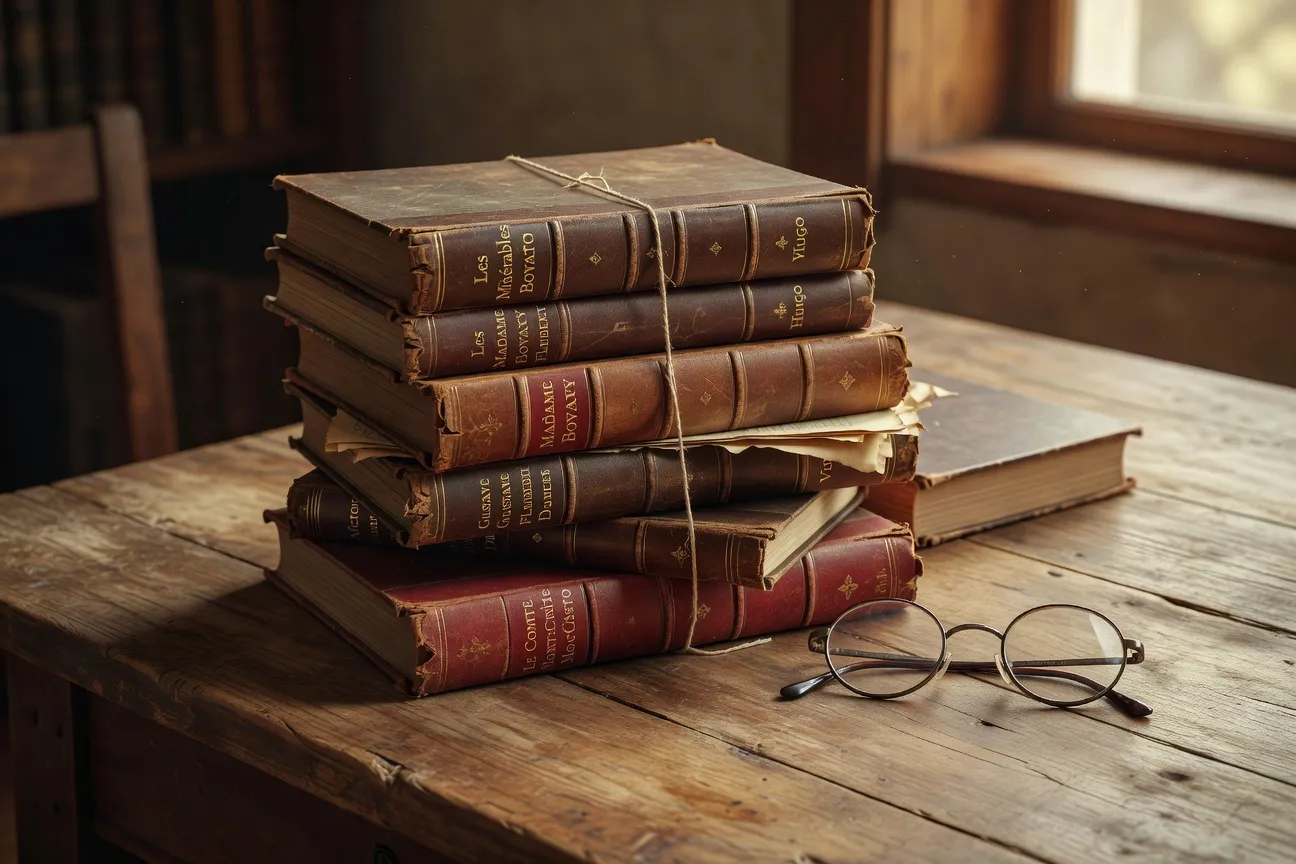 Couvertures d'époque des romans de Maupassant