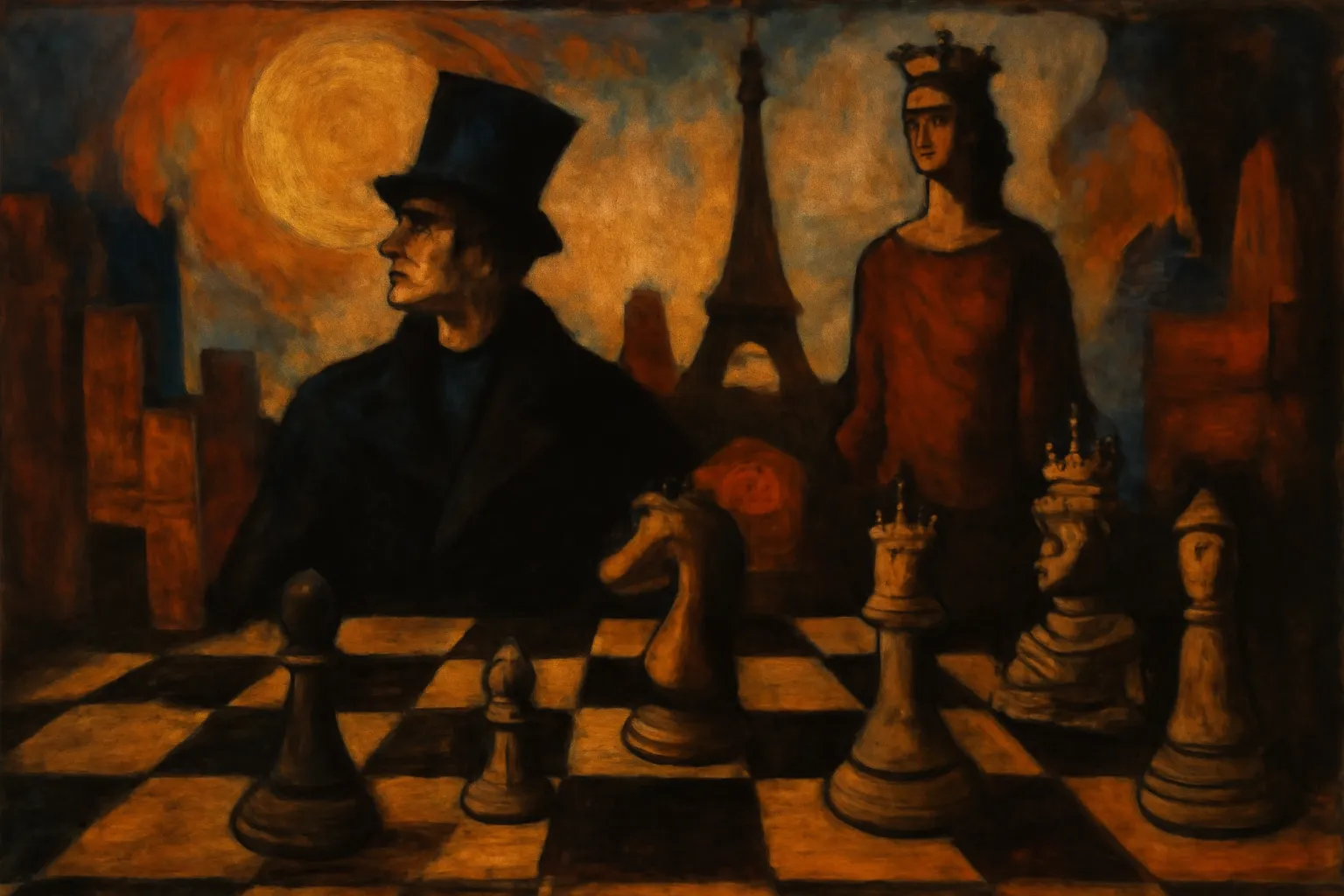 Les personnages principaux de Bel Ami reunis dans un salon parisien de la Troisieme Republique