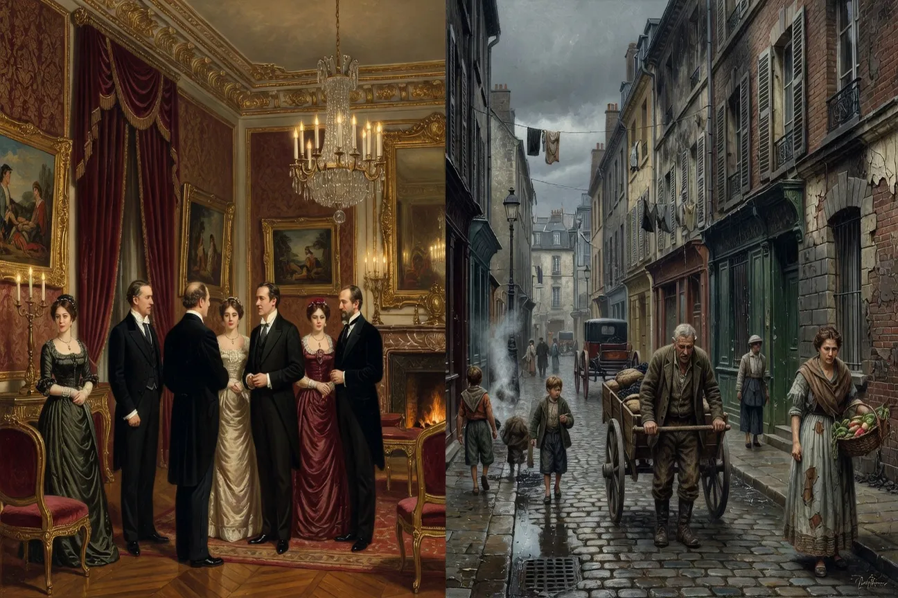 Illustration opposant le réalisme et le naturalisme dans le roman Bel-Ami de Guy de Maupassant