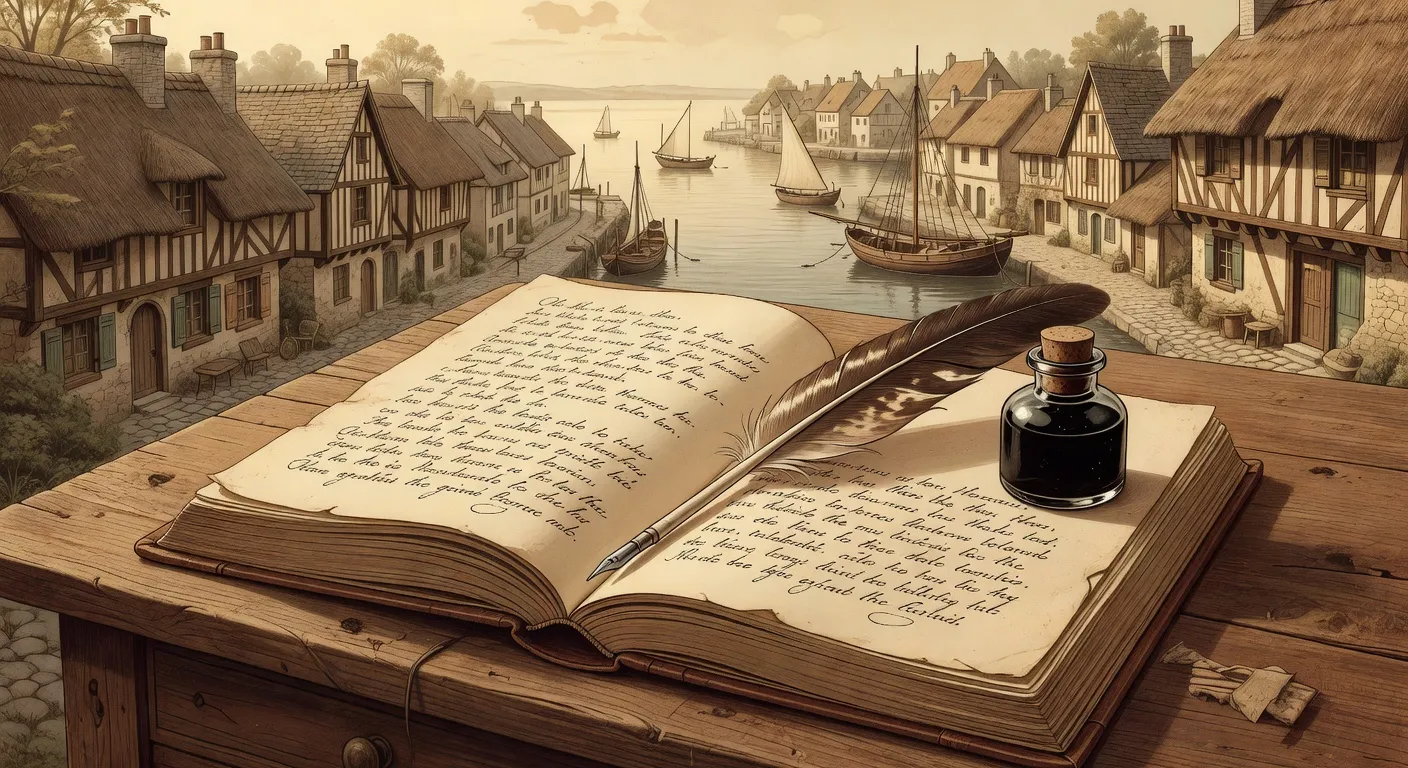 Illustration Belle Époque évoquant les nouvelles de Guy de Maupassant, recueil de contes réalistes